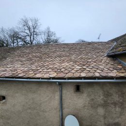 Réfection d'une partie d'une grange à Curan décembre 2024