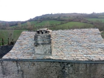 toiture mélange lauzes